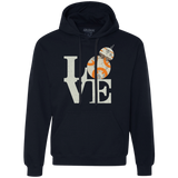 Sweatshirts Navy / Small Love Droids Premium Fleece Hoodie