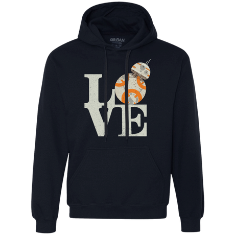 Sweatshirts Navy / Small Love Droids Premium Fleece Hoodie