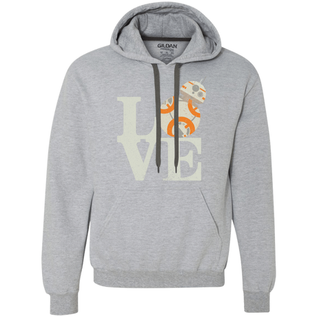 Sweatshirts Sport Grey / Small Love Droids Premium Fleece Hoodie