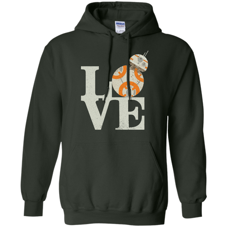 Sweatshirts Forest Green / Small Love Droids Pullover Hoodie