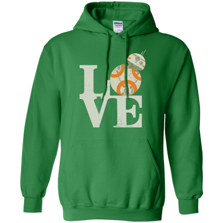 Sweatshirts Irish Green / Small Love Droids Pullover Hoodie