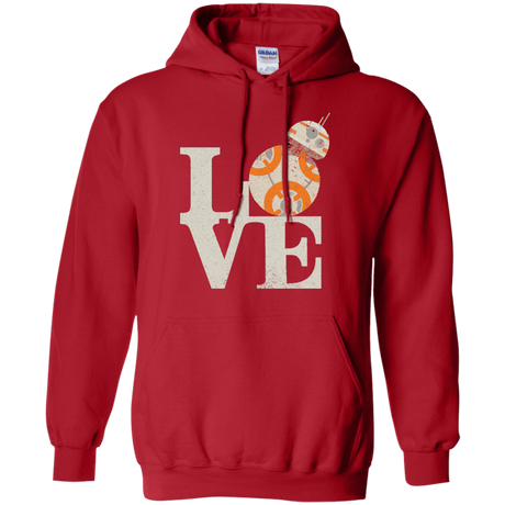 Sweatshirts Red / Small Love Droids Pullover Hoodie