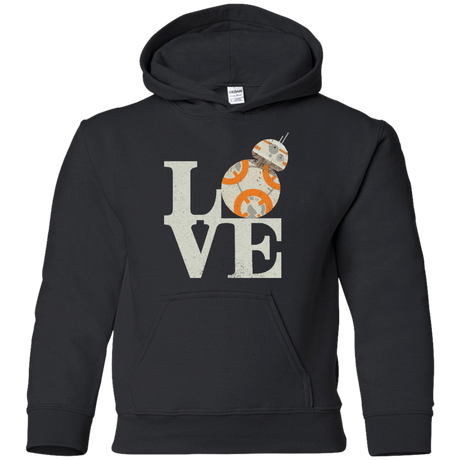 Sweatshirts Black / YS Love Droids Youth Hoodie