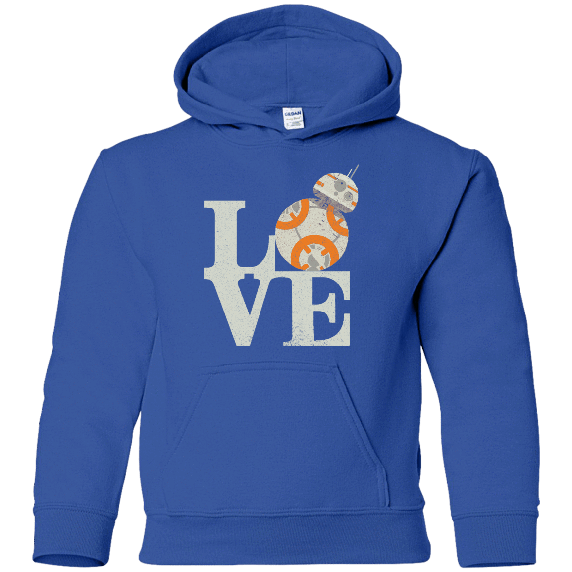 Sweatshirts Royal / YS Love Droids Youth Hoodie