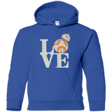 Sweatshirts Royal / YS Love Droids Youth Hoodie