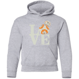 Sweatshirts Sport Grey / YS Love Droids Youth Hoodie