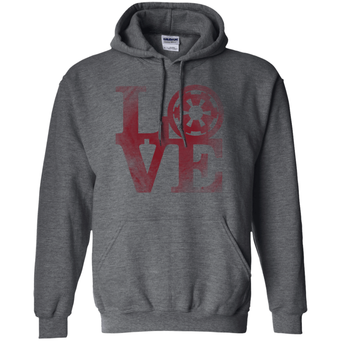 Sweatshirts Dark Heather / Small LOVE Empire Pullover Hoodie