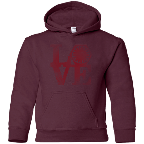 Sweatshirts Maroon / YS LOVE First Order Youth Hoodie