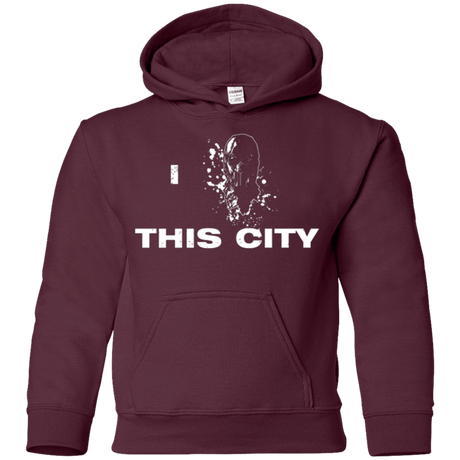 Sweatshirts Maroon / YS Love For The City Youth Hoodie