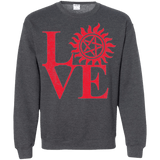 Sweatshirts Dark Heather / Small Love Hunting Crewneck Sweatshirt