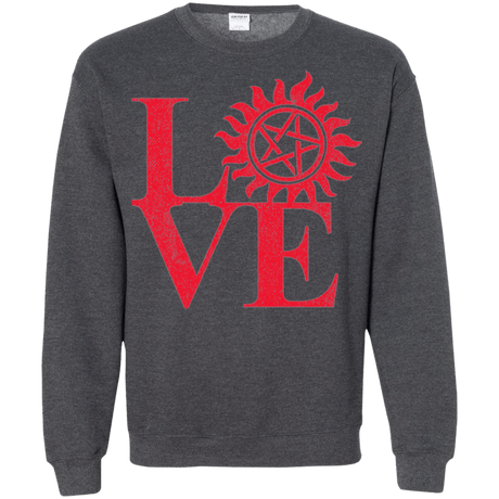 Sweatshirts Dark Heather / Small Love Hunting Crewneck Sweatshirt