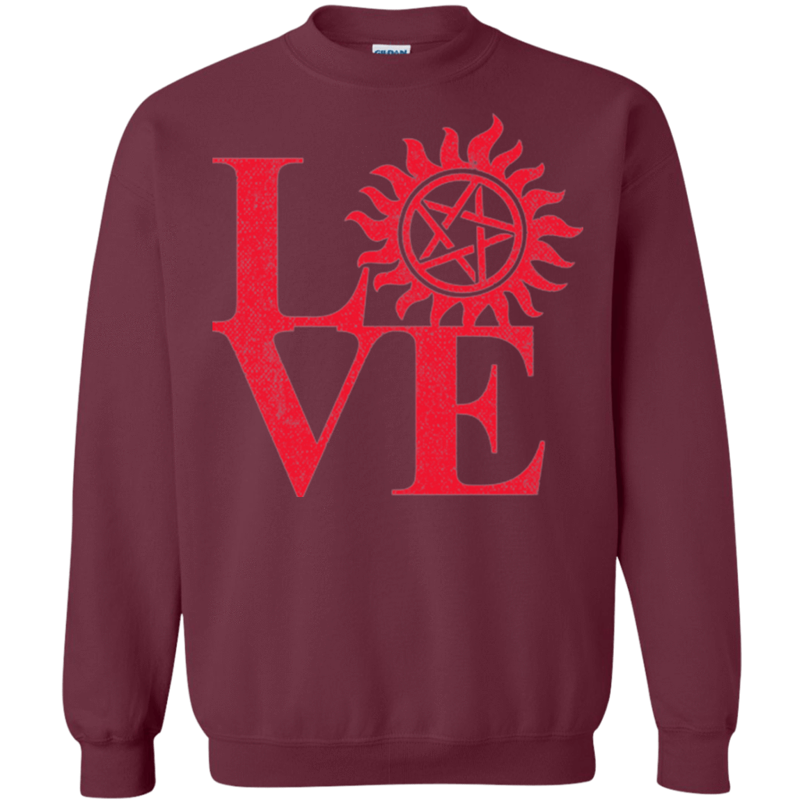 Sweatshirts Maroon / Small Love Hunting Crewneck Sweatshirt