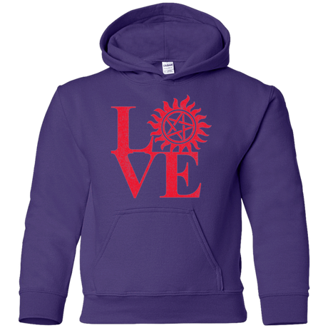 Sweatshirts Purple / YS Love Hunting Youth Hoodie