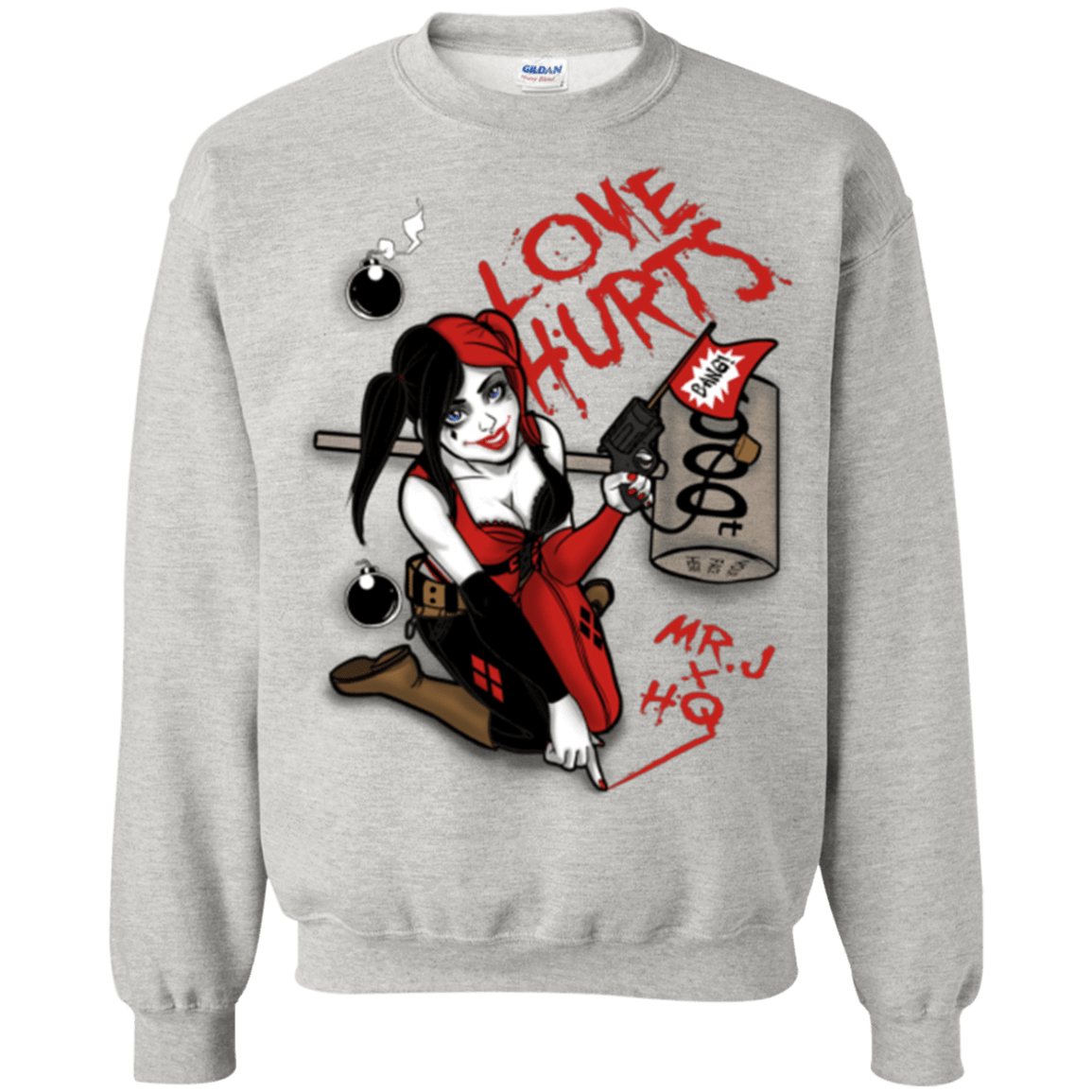 Sweatshirts Ash / Small Love Hurts Crewneck Sweatshirt