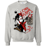 Sweatshirts Ash / Small Love Hurts Crewneck Sweatshirt
