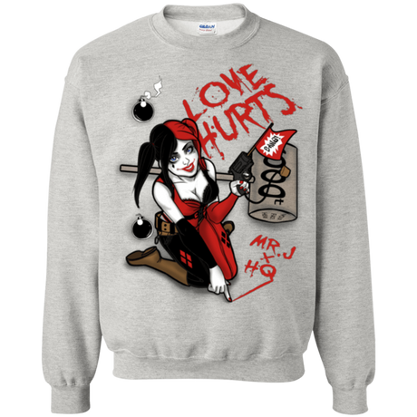 Sweatshirts Ash / Small Love Hurts Crewneck Sweatshirt