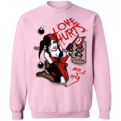 Sweatshirts Light Pink / Small Love Hurts Crewneck Sweatshirt