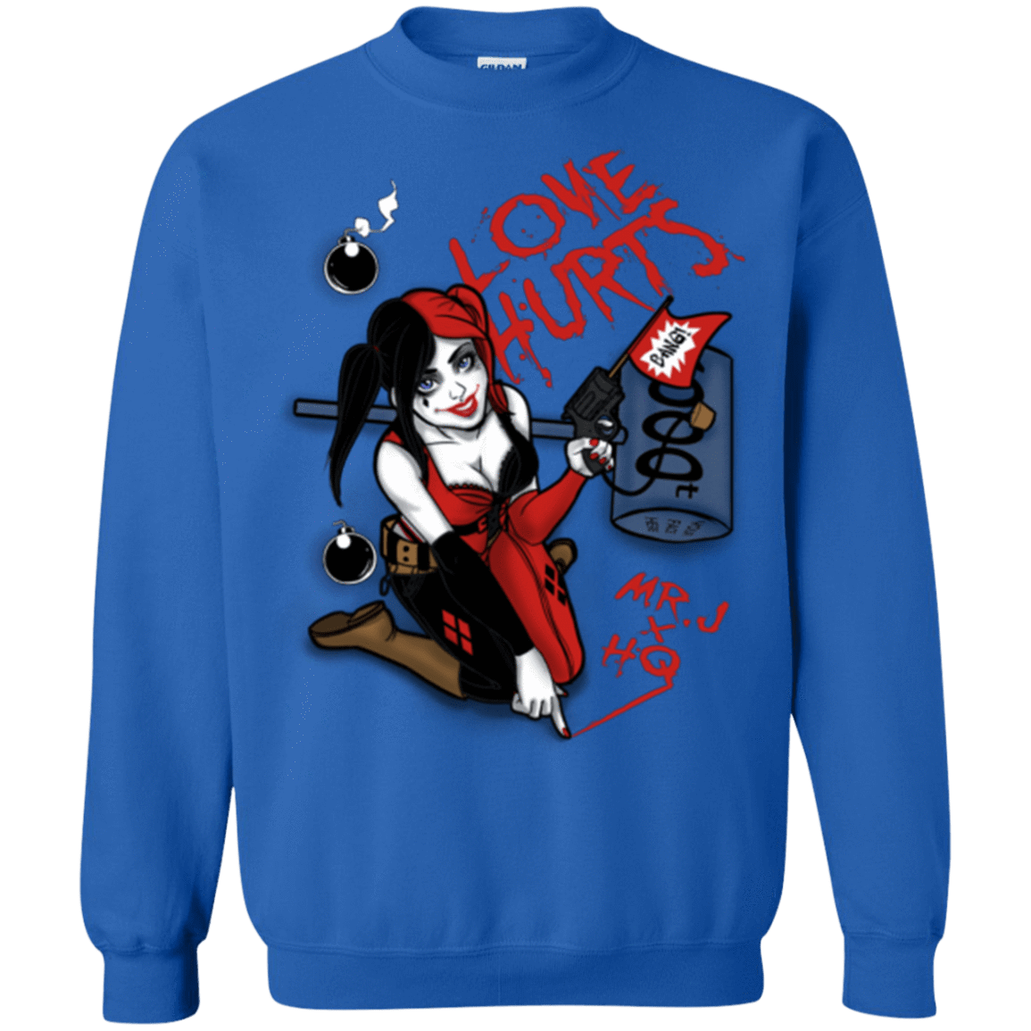 Sweatshirts Royal / Small Love Hurts Crewneck Sweatshirt