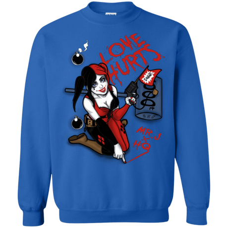 Sweatshirts Royal / Small Love Hurts Crewneck Sweatshirt