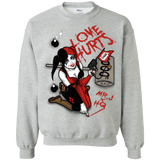 Sweatshirts Sport Grey / Small Love Hurts Crewneck Sweatshirt