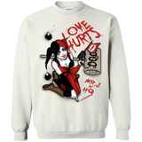 Sweatshirts White / Small Love Hurts Crewneck Sweatshirt