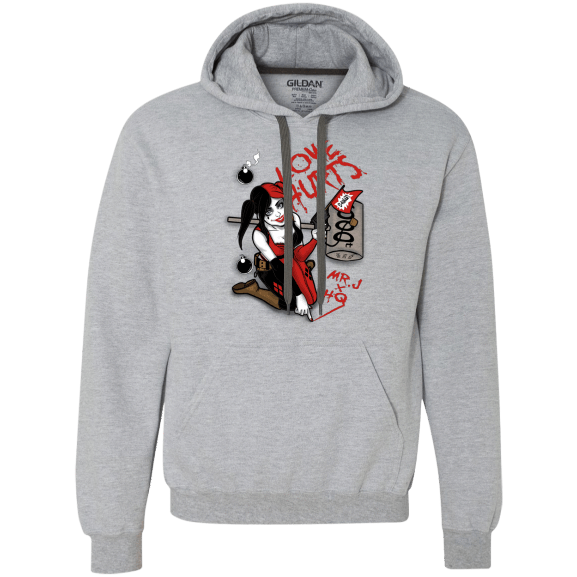 Sweatshirts Sport Grey / Small Love Hurts Premium Fleece Hoodie