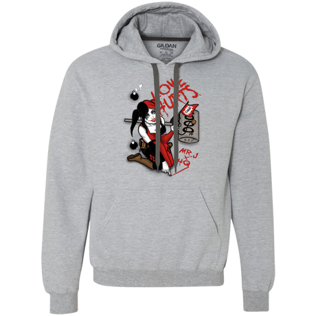 Sweatshirts Sport Grey / Small Love Hurts Premium Fleece Hoodie