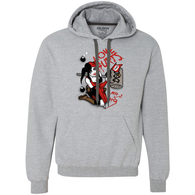 Sweatshirts Sport Grey / Small Love Hurts Premium Fleece Hoodie
