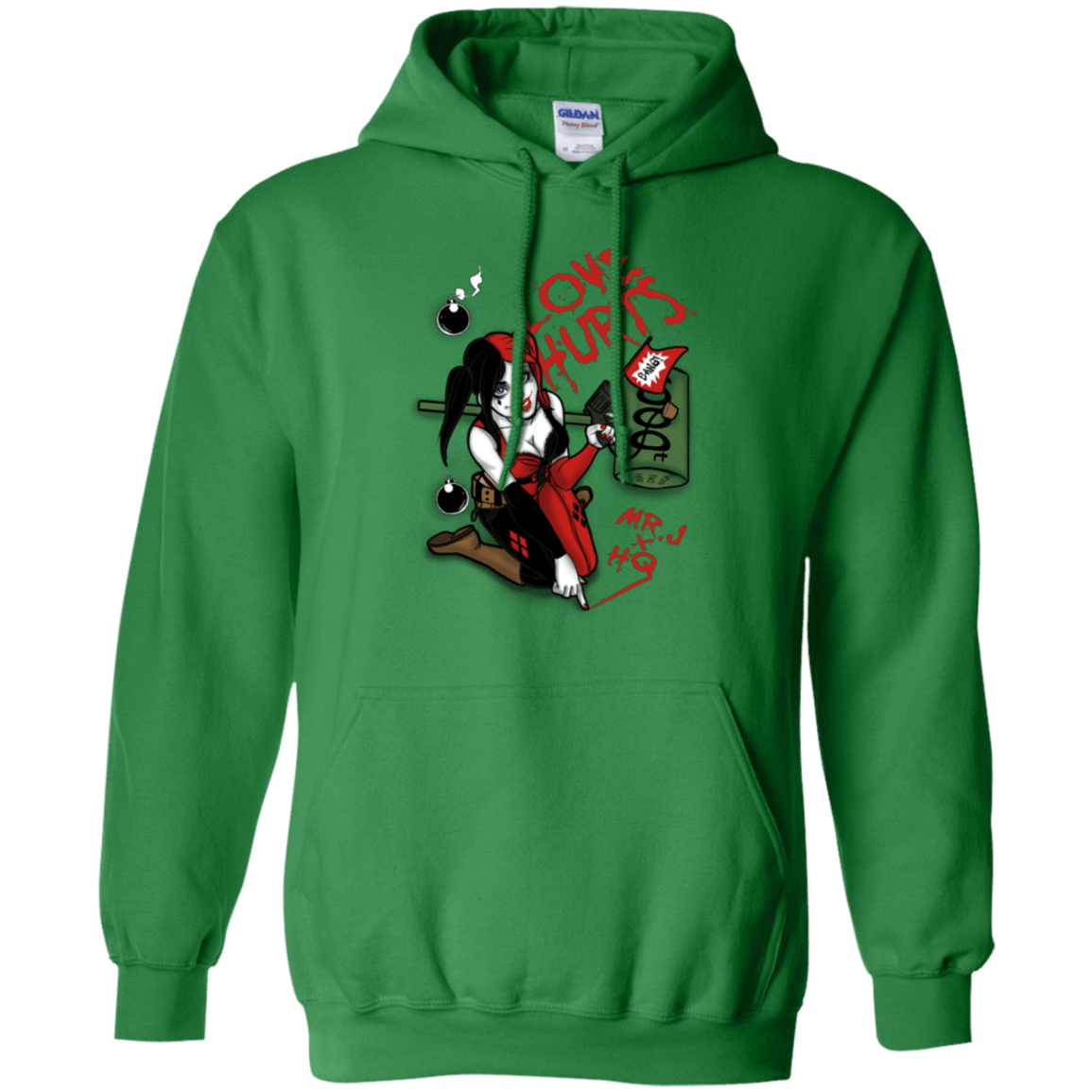 Sweatshirts Irish Green / Small Love Hurts Pullover Hoodie