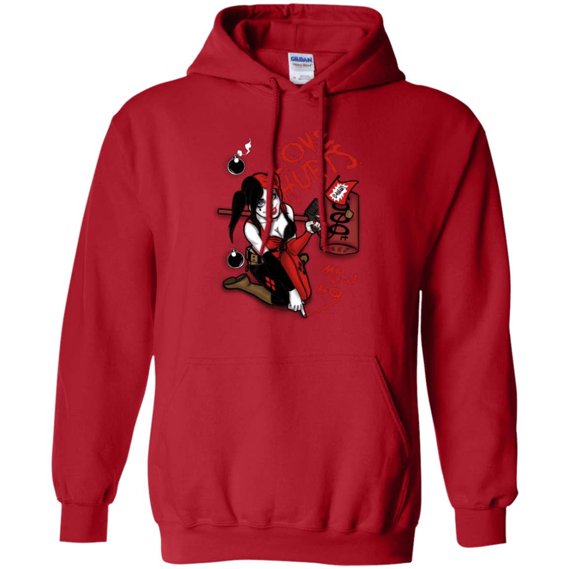 Sweatshirts Red / Small Love Hurts Pullover Hoodie