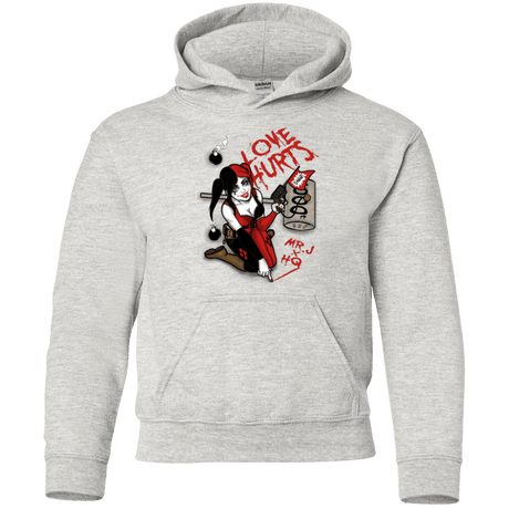 Sweatshirts Ash / YS Love Hurts Youth Hoodie
