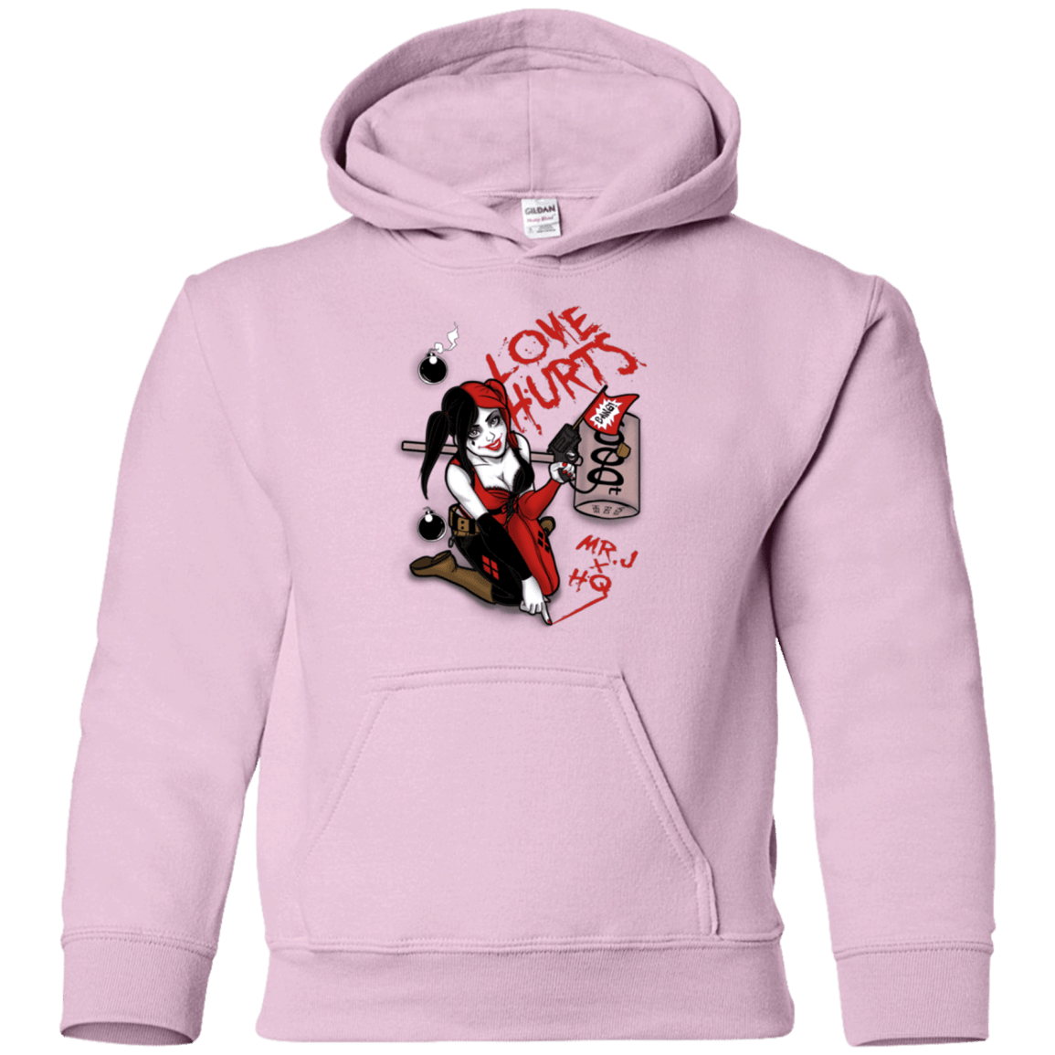 Sweatshirts Light Pink / YS Love Hurts Youth Hoodie