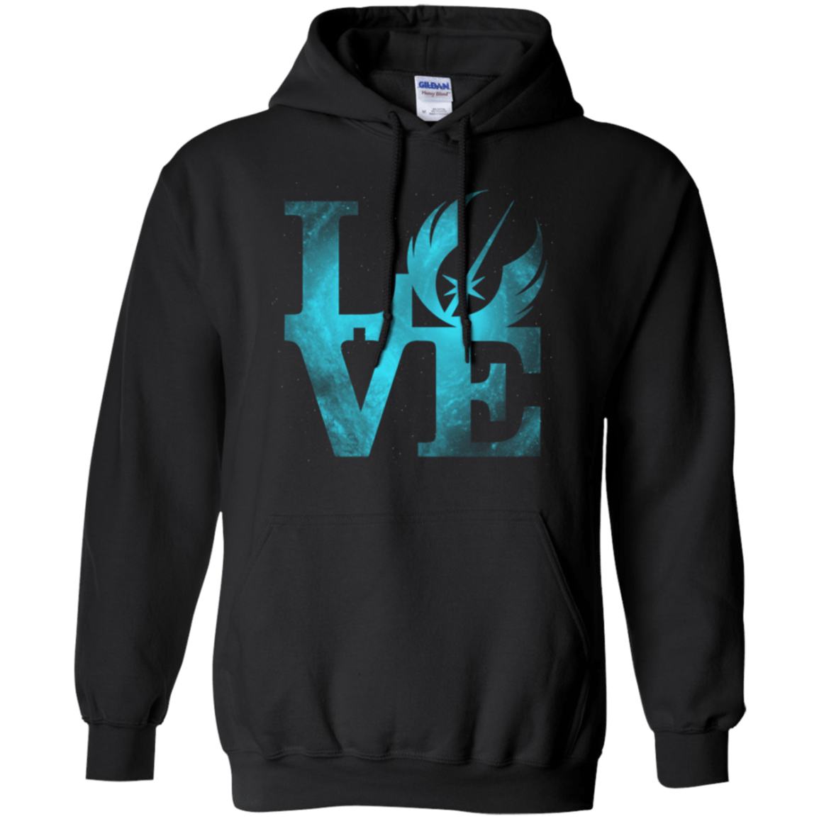 Sweatshirts Black / Small LOVE Jedi Pullover Hoodie