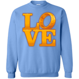 Sweatshirts Carolina Blue / Small LOVE Lotr Ring Crewneck Sweatshirt