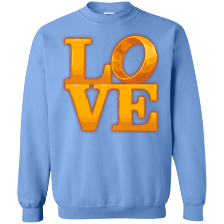 Sweatshirts Carolina Blue / Small LOVE Lotr Ring Crewneck Sweatshirt