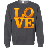 Sweatshirts Dark Heather / Small LOVE Lotr Ring Crewneck Sweatshirt