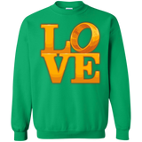 Sweatshirts Irish Green / Small LOVE Lotr Ring Crewneck Sweatshirt