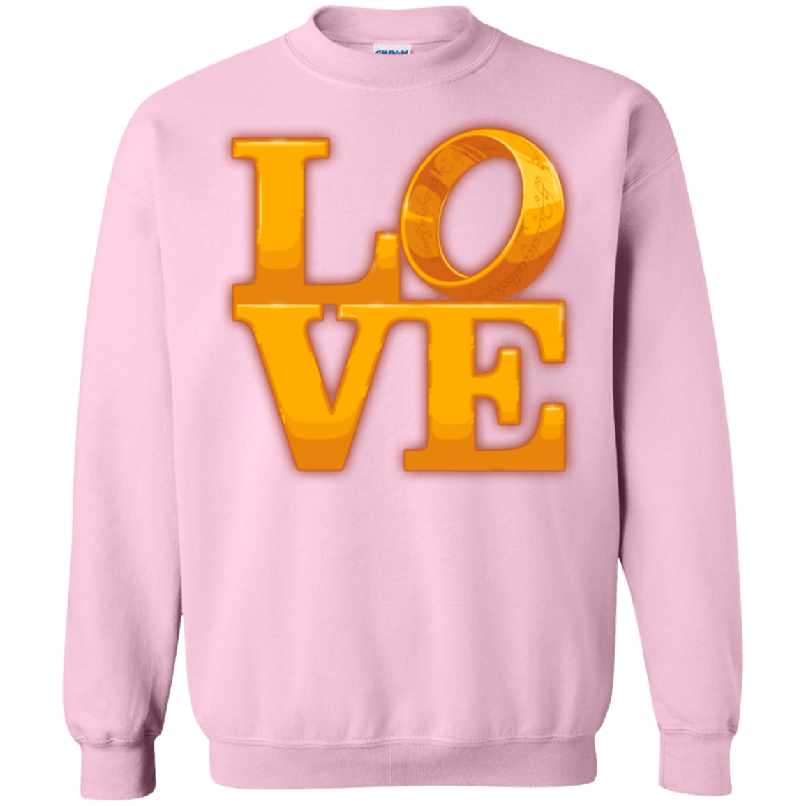 Sweatshirts Light Pink / Small LOVE Lotr Ring Crewneck Sweatshirt