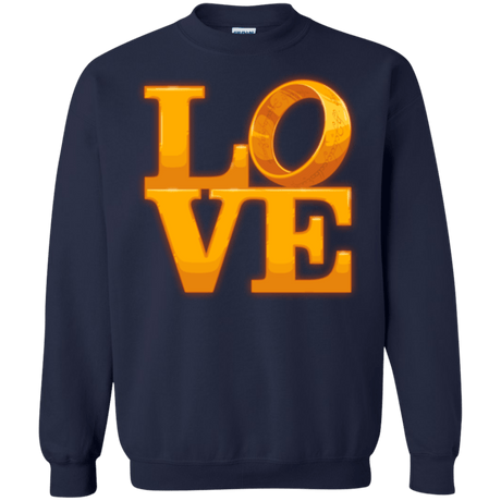 Sweatshirts Navy / Small LOVE Lotr Ring Crewneck Sweatshirt