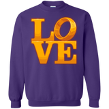 Sweatshirts Purple / Small LOVE Lotr Ring Crewneck Sweatshirt
