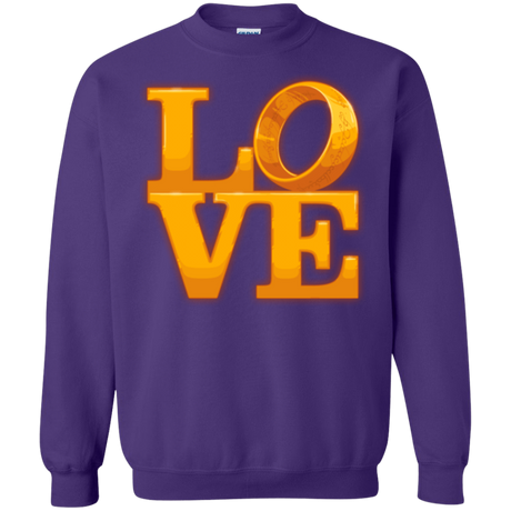 Sweatshirts Purple / Small LOVE Lotr Ring Crewneck Sweatshirt