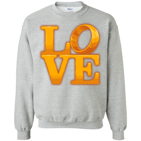 Sweatshirts Sport Grey / Small LOVE Lotr Ring Crewneck Sweatshirt