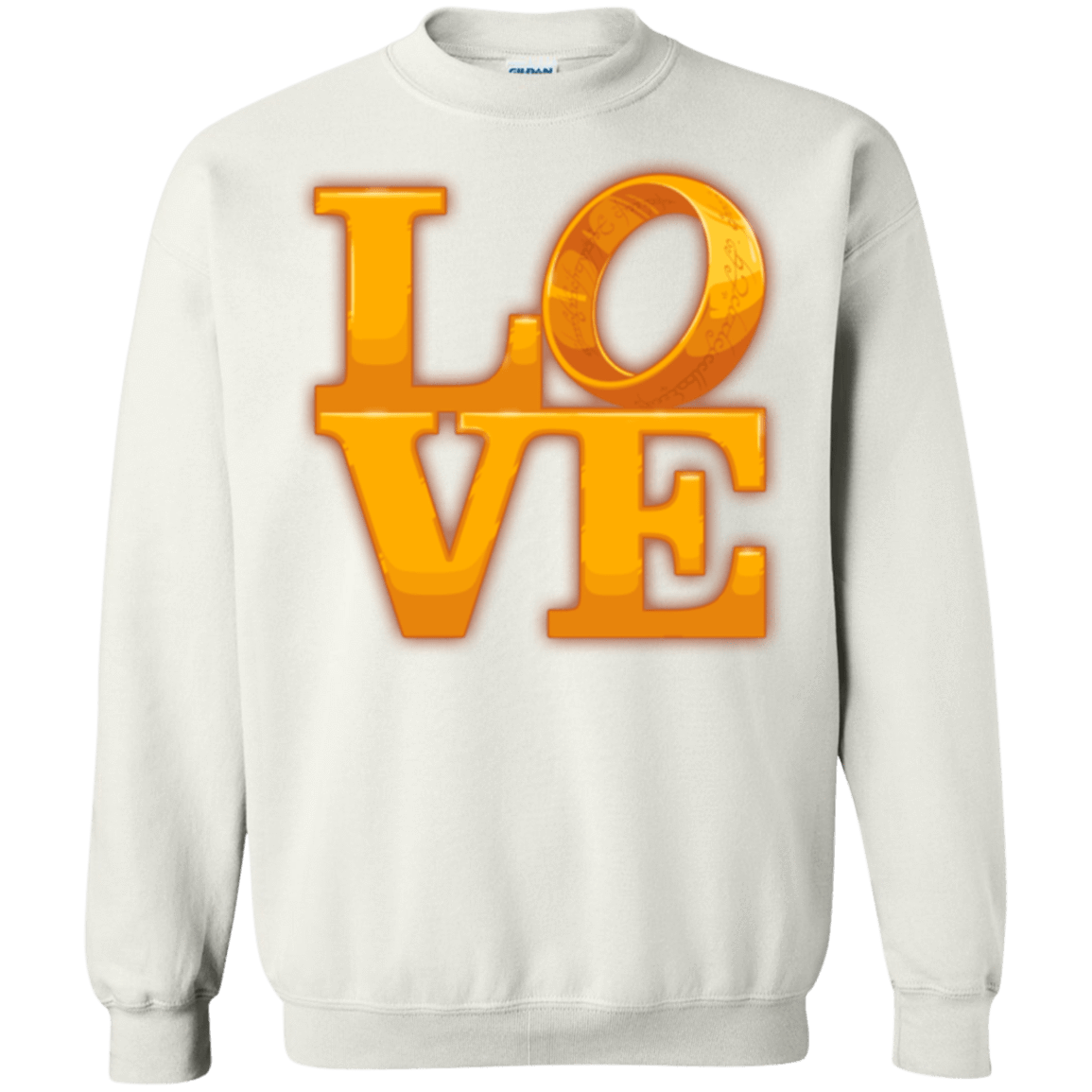 Sweatshirts White / Small LOVE Lotr Ring Crewneck Sweatshirt