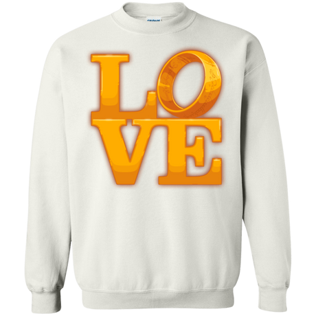 Sweatshirts White / Small LOVE Lotr Ring Crewneck Sweatshirt