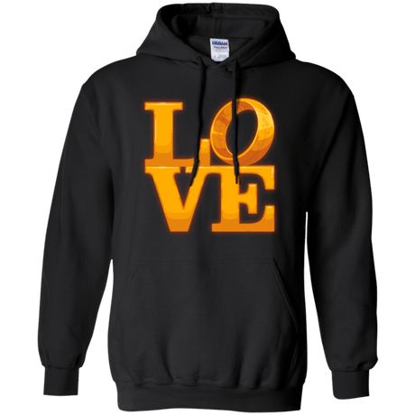 Sweatshirts Black / Small LOVE Lotr Ring Pullover Hoodie