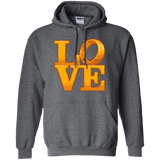 Sweatshirts Dark Heather / Small LOVE Lotr Ring Pullover Hoodie