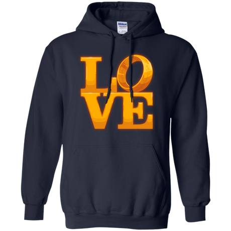 Sweatshirts Navy / Small LOVE Lotr Ring Pullover Hoodie