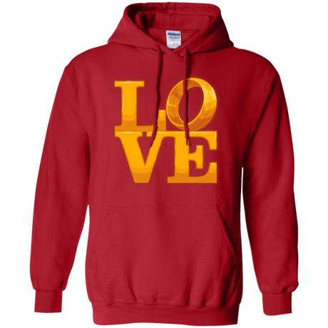 Sweatshirts Red / Small LOVE Lotr Ring Pullover Hoodie