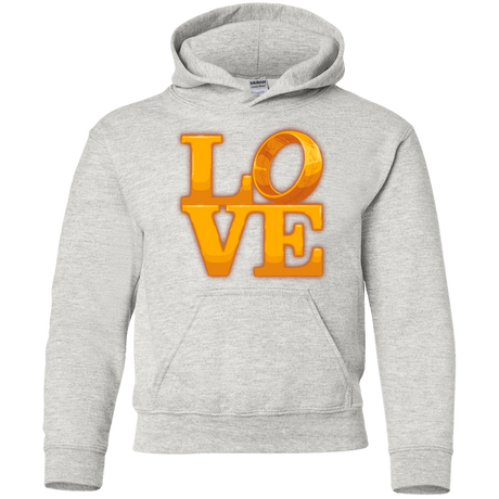 Sweatshirts Ash / YS LOVE Lotr Ring Youth Hoodie