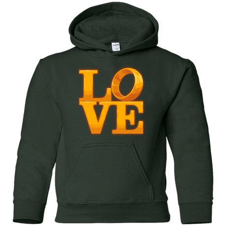 Sweatshirts Forest Green / YS LOVE Lotr Ring Youth Hoodie